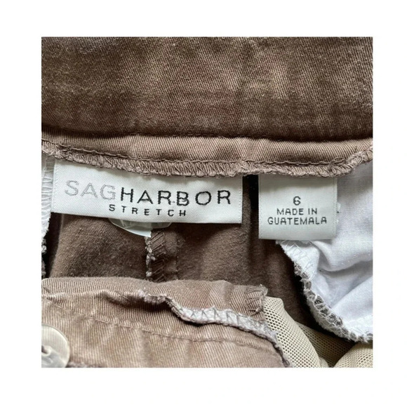 Sag Harbor Stretch Khaki Capri Women’s Pants Tan 6 - Picture 5 of 12